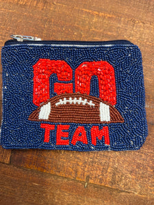 The Gameday Beaded Coin Pouch