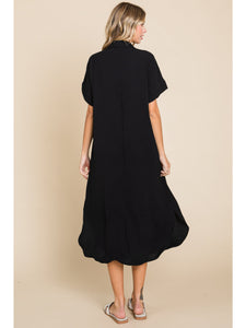 The Black Midi Dress