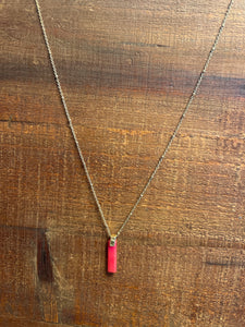 Pink Bar Necklace