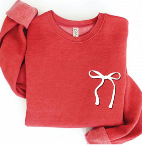 Puff Paint Bow Sweatshirt