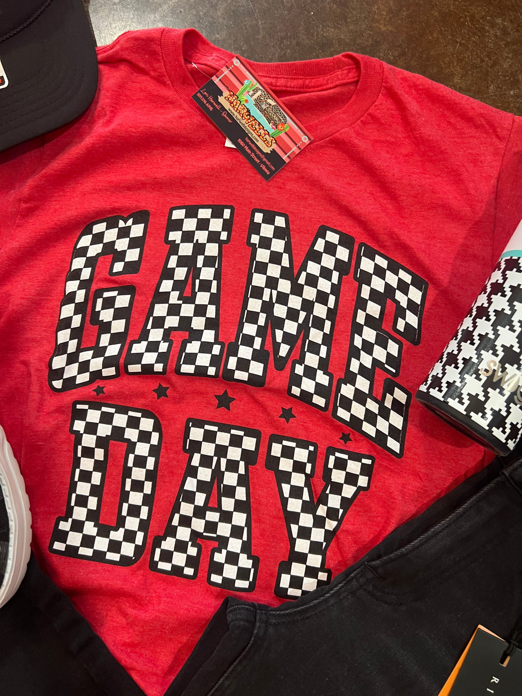 Game Day Checkered Tee