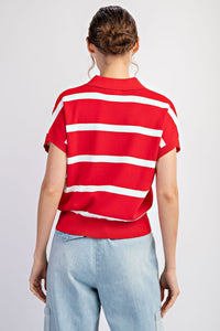 The Cherry Stripe Top