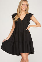 Load image into Gallery viewer, The Flirty Black Dress
