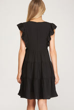 Load image into Gallery viewer, The Flirty Black Dress
