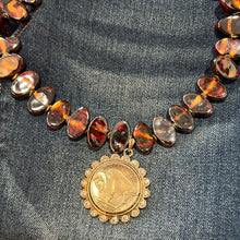 Load image into Gallery viewer, GemStone Coin Necklace
