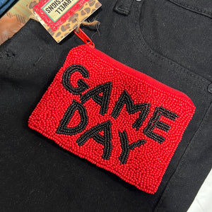 The Gameday Beaded Coin Pouch
